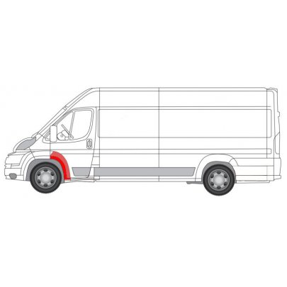 Ремонтна частина крила переднього лівого (задня частина) Fiat Ducato II / Citroen Jumper II / Peugeot Boxer II 2006- 2097331 KLOKKERHOLM (Данія)