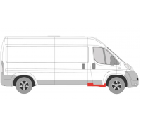 Ремонтная часть крила переднего правого (81см/20см) Fiat Ducato II / Citroen Jumper II / Peugeot Boxer II 2006- 2097042 KLOKKERHOLM (Дания)