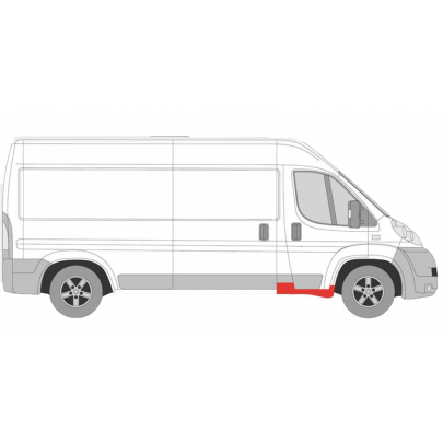 Ремонтная часть крила переднего правого (81см/20см) Fiat Ducato II / Citroen Jumper II / Peugeot Boxer II 2006- 2097042 KLOKKERHOLM (Дания)