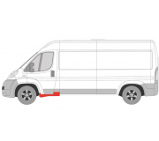 Ремонтная часть крила переднего левого (81см/20см) Fiat Ducato II / Citroen Jumper II / Peugeot Boxer II 2006- 2097041 KLOKKERHOLM (Дания)