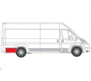 Ремонтная часть крила заднего правого (длинная модель, 70см) Fiat Ducato II / Citroen Jumper II / Peugeot Boxer II 2006- 2097604 KLOKKERHOLM (Дания)
