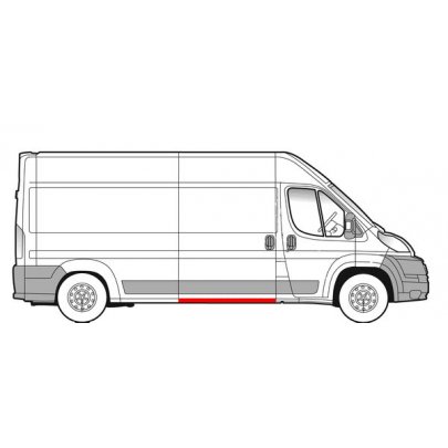 Ремонтная часть роздвежной двери справа Fiat Ducato II / Citroen Jumper II / Peugeot Boxer II 2006- 2606170 KLOKKERHOLM (Дания)