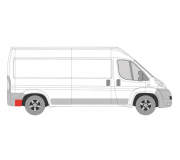 Ремонтная часть крила заднего правого Fiat Ducato II / Citroen Jumper II / Peugeot Boxer II 2006- 2097602 KLOKKERHOLM (Дания)