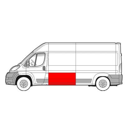 Ремонтна частина кузова лівого (висота 75см) Fiat Ducato II / Citroen Jumper II / Peugeot Boxer II 2006- 6505-06-2097011K BLIC (Польща)