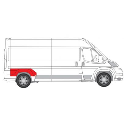 Ремонтна частина крил заднього правого (верхня частина) Fiat Ducato II / Citroen Jumper II / Peugeot Boxer II 2006- 6504-03-2097532K BLIC (Польща)