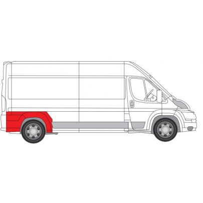 Ремонтная часть крила заднего правого Fiat Ducato II / Citroen Jumper II / Peugeot Boxer II 2006- 6504-03-2097594K BLIC (Польша)