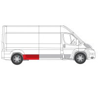 Ремонтная часть крила заднего правого (длинная модель) Fiat Ducato II / Citroen Jumper II / Peugeot Boxer II 2006- 6504-03-2097582P BLIC (Польша)