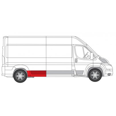 Ремонтна частина крил заднього правого (довга модель) Fiat Ducato II / Citroen Jumper II / Peugeot Boxer II 2006- 6504-03-2097582P BLIC (Польща)