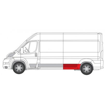 Ремонтна частина крил заднього левого (довга модель) Fiat Ducato II / Citroen Jumper II / Peugeot Boxer II 2006- 6504-03-2097581P BLIC (Польща)