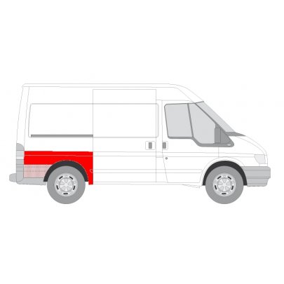 Крыло заднее правое (127,0/75,0) Ford Transit VI 2006-2014 6504-03-2509532K BLIC (Польша)