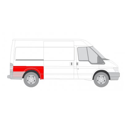 Крыло заднее правое Ford Transit VI 2006-2014 6504-03-2509534K BLIC (Польша)