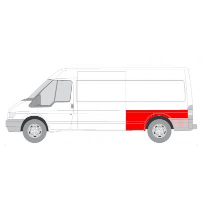 Крыло заднее левое (184,0/75,0) Ford Transit VI 2006-2014 6504-03-2509535K BLIC (Польша)