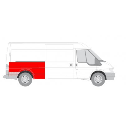 Крыло заднее правое (184,0/75,0) Ford Transit VI 2006-2014 6504-03-2509536K BLIC (Польша)