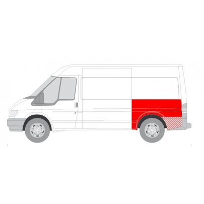 Крыло заднее левое (97,0мм) Ford Transit VI 2006-2014 6504-03-2509537P BLIC (Польша)