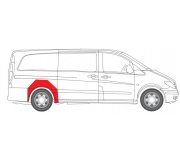 Ремонтная часть крила заднего правого MB Vito 639 2003- 6504-03-3542592K BLIC (Польша)