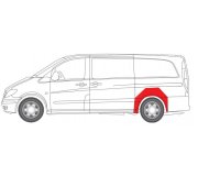 Ремонтная часть крила заднего левого MB Vito 639 2003- 6504-03-3542591K BLIC (Польша)