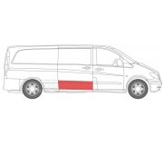 Ремонтная часть двери задних правих  (раздвижная дверь) MB Vito 639 2003- 6508-01-3542150K BLIC (Польша)