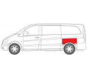 Ремонтная часть крила заднего левого (верхняя часть) MB Vito 639 2003- 6504-03-3542573P BLIC (Польша)