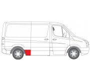 Ремонтная часть заднего крила правая (короткая база) VW Crafter 2006- 6504-03-3547566KBLIC (Польша)