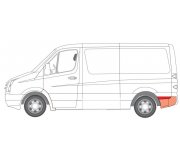 Ремонтна частина кузова задня ліва VW Crafter 2006- 6504-03-3547605K BLIC (Польща)