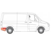 Ремонтна частина кузова задня права VW Crafter 2006- 6504-03-3547606K BLIC (Польща)