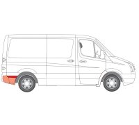 Ремонтна частина кузова задня права VW Crafter 2006- 6504-03-3547606K BLIC (Польща)