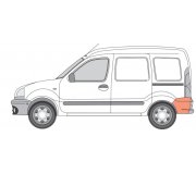 Ремонтна частина крила задня ліва Nissan Kubistar 2003-2008 6504-03-6010583P BLIC (Польща)