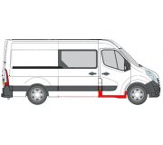 Ремонтная часть порога переднего правого Renault Master III 2010- 6505-06-5089002P BLIC (Польша)