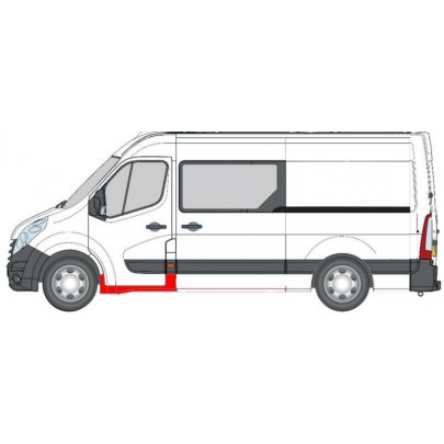 Ремонтна частина порога переднього лівого Renault Master III 2010- 6505-06-5089001P BLIC (Польща)