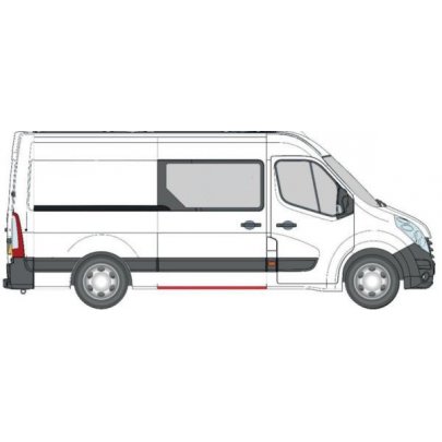 Ремонтная часть порога заднего правого (длина 151см) Opel Movano B 2010- 6505-06-6089004P BLIC (Польща)