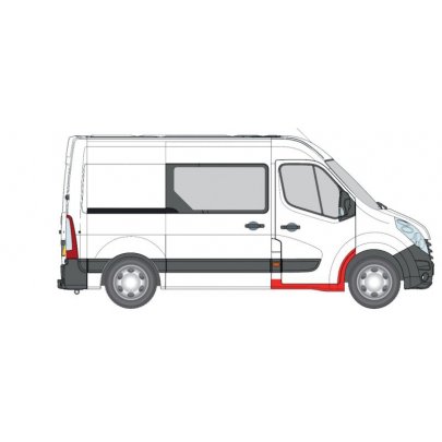 Ремонтная часть порога правого (дверь кабины) Opel Movano B 2010- 6505-06-6089042P BLIC (Польша)