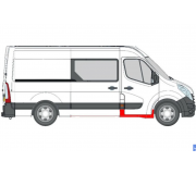 Ремонтная часть порога переднего правого Opel Movano B 2010- 6505-06-5089002P BLIC (Польша)