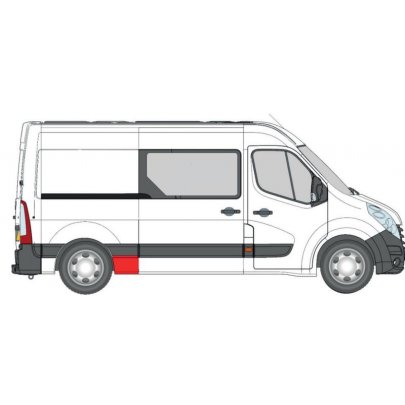 Ремонтна частина крил заднього правого (середня/довга база) Opel Movano B 2010- 6504-03-6089582P BLIC (Польща)