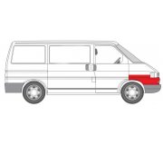 Ремонтна частина бічної крила передня права VW Transporter T4 90-03 6504-03-9558338P BLIC (Польща)