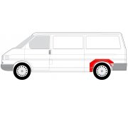 Ремонтна частина крила задня ліва (довга модель) VW Transporter T4 90-03 6504-03-9558593K BLIC (Польща)