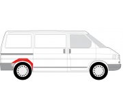 Ремонтна частина крила задня права (коротка модель) VW Transporter T4 90-03 6504-03-9558592K BLIC (Польща)