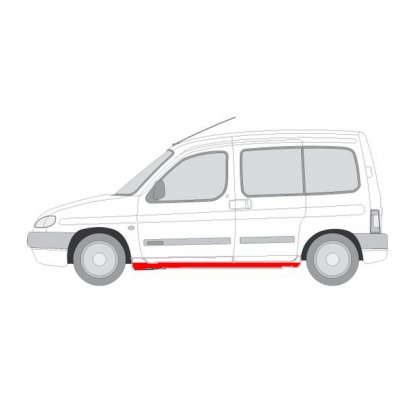 Ремонтна частина лівого порога Peugeot Partner / Citroen Berlingo 1996-2011 6505-06-0550001K BLIC (Польща)