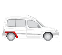 Ремонтна частина крила заднього правого Peugeot Partner / Citroen Berlingo 1996-2008 6504-03-0550592K BLIC (Польща)