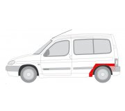 Ремонтна частина крила заднього лівого Peugeot Partner / Citroen Berlingo 1996-2008 6504-03-0550591K BLIC (Польща)