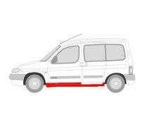 Ремонтная часть порога левый Peugeot Partner / Citroen Berlingo 1996-2011 0550011 KLOKKERHOLM (Дания)