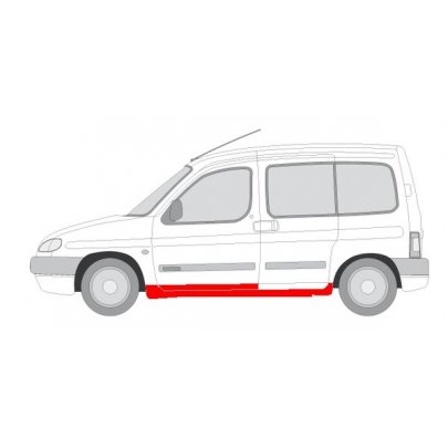 Ремонтная часть порога левый Peugeot Partner / Citroen Berlingo 1996-2011 0550011 KLOKKERHOLM (Дания)