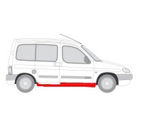 Ремонтная часть порога правый Peugeot Partner / Citroen Berlingo 1996-2011 0550012 KLOKKERHOLM (Дания)