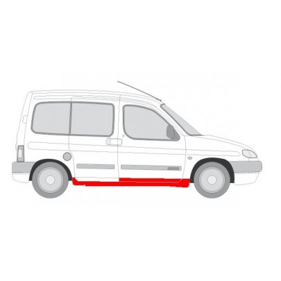 Ремонтная часть порога правый Peugeot Partner / Citroen Berlingo 1996-2011 0550012 KLOKKERHOLM (Дания)