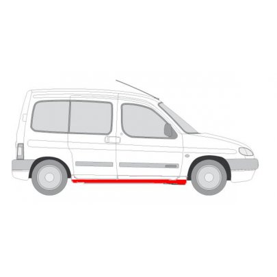 Ремонтна частина правого порога Peugeot Partner / Citroen Berlingo 1996-2011 6505-06-0550002K BLIC (Польща)