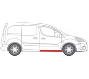 Ремонтна частина порога переднього правого (довжина 100см) Peugeot Partner II / Citroen Berlingo II 2008- 6505-06-0552016P BLIC (Польща)