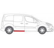 Ремонтна частина порога заднього правого (довжина 100см) Peugeot Partner II / Citroen Berlingo II 2008- 6505-06-0552044P BLIC (Польща)