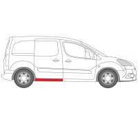 Ремонтная часть порога заднего правого (длина 100см) Peugeot Partner II / Citroen Berlingo II 2008- 6505-06-0552044P BLIC (Польша)