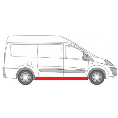  Ремонтна частина порога правий (з розсувними дверима) Fiat Scudo II / Citroen Jumpy II / Peugeot Expert II 2007- 6505-06-2035014K BLIC (Польща)