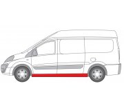 Ремонтная часть порога левый (длина 200см) Fiat Scudo II / Citroen Jumpy II / Peugeot Expert II 2007- 6505-06-0557015P BLIC (Польша)