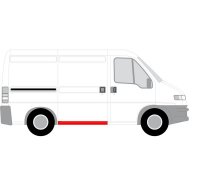 Ремонтная часть порога справа (короткая база) Fiat Ducato / Citroen Jumper / Peugeot Boxer 1994-2006 6505-06-2092044P BLIC (Польша)